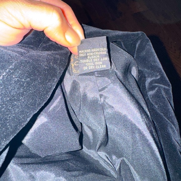 Lucky Brand Velvet Lace Hem Blazer Jacket - Picture 6 of 6